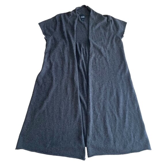 Eileen Fisher Open Front Long Cardigan Duster Sweater Women's Size Medium gray - Picture 1 of 7